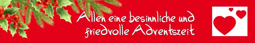 Allen eine besinnliche und friedvolle Adventszeit