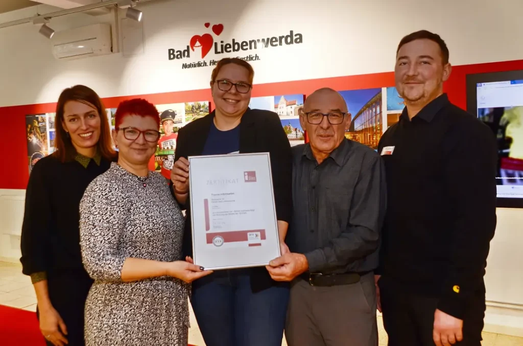 Tourist Information Bad Liebenwerda rotes i zertifiziert