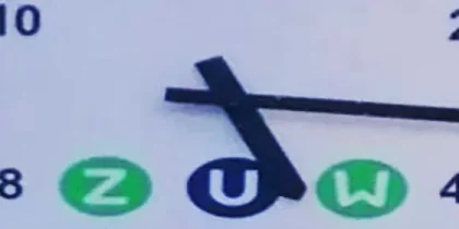 Bad Liebenwerda überholte Uhr am Busbahnhof